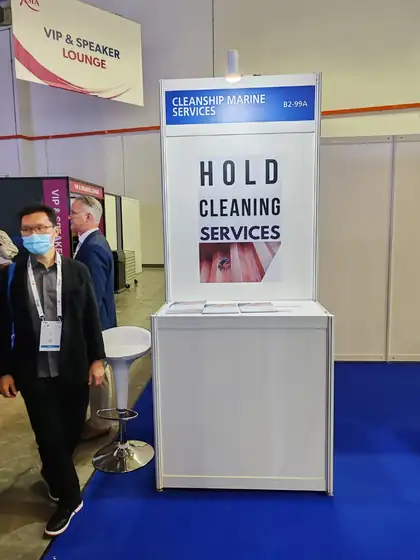 Cleanship stand B2-99A at Sea Asia 2025, Marina Bay Sands, Singapore