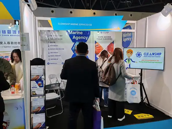 Cleanship Marine Services FZE stand N19 at World Breakbulk Expo 2025, Shanghai (9 of 14)
